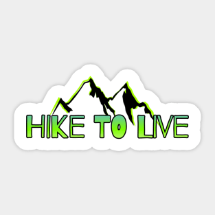 Hiking t-shirt designs Sticker